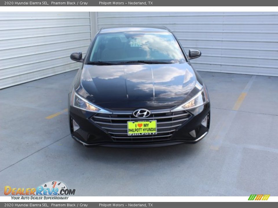 2020 Hyundai Elantra SEL Phantom Black / Gray Photo #3