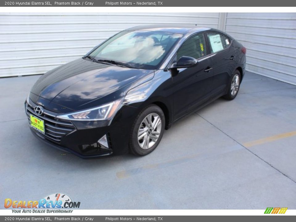 2020 Hyundai Elantra SEL Phantom Black / Gray Photo #4