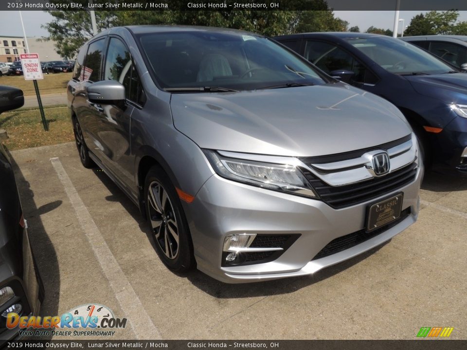 2019 Honda Odyssey Elite Lunar Silver Metallic / Mocha Photo #3