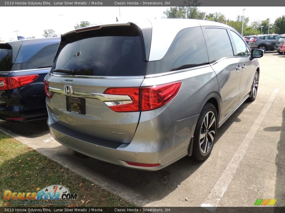 2019 Honda Odyssey Elite Lunar Silver Metallic / Mocha Photo #4