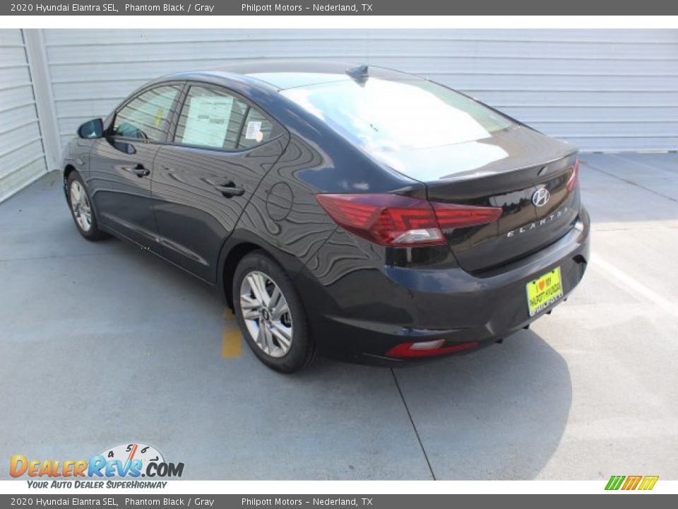 2020 Hyundai Elantra SEL Phantom Black / Gray Photo #6