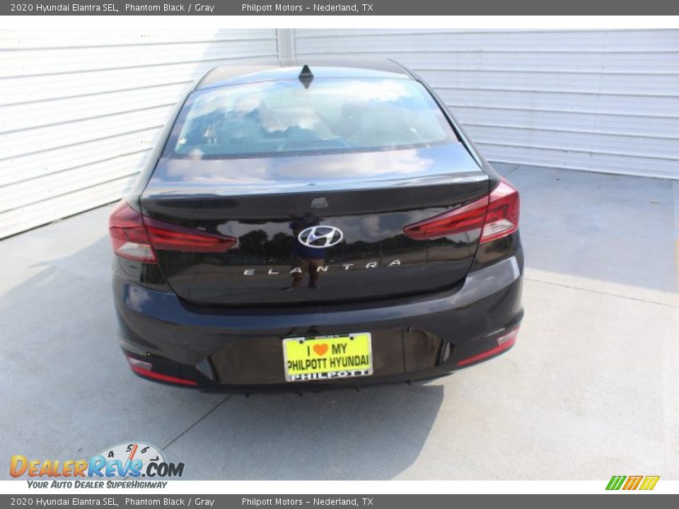 2020 Hyundai Elantra SEL Phantom Black / Gray Photo #7