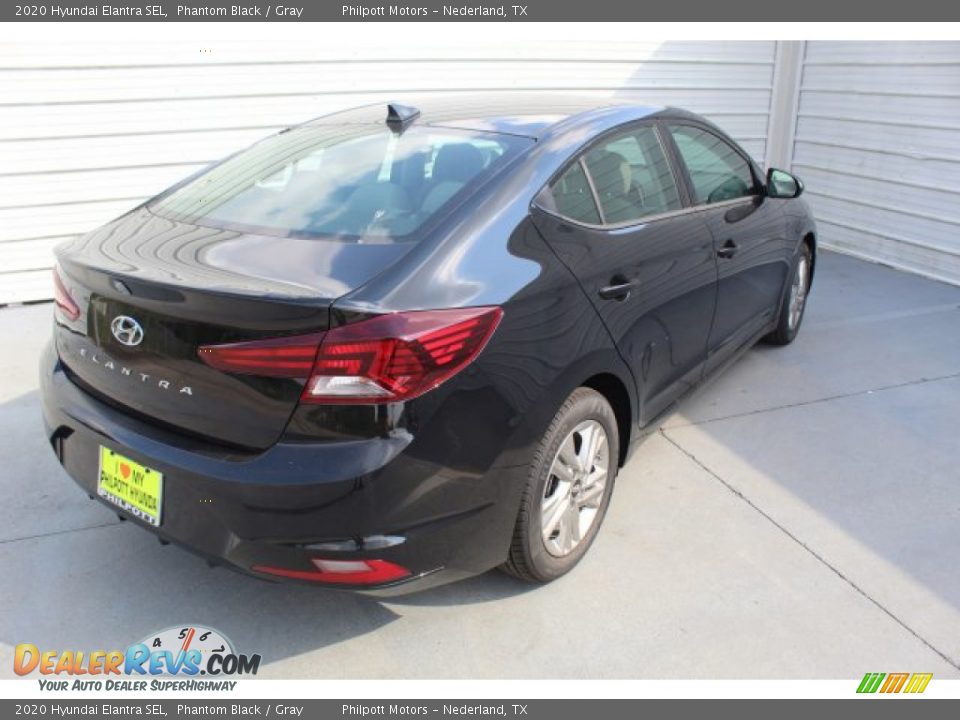 2020 Hyundai Elantra SEL Phantom Black / Gray Photo #8