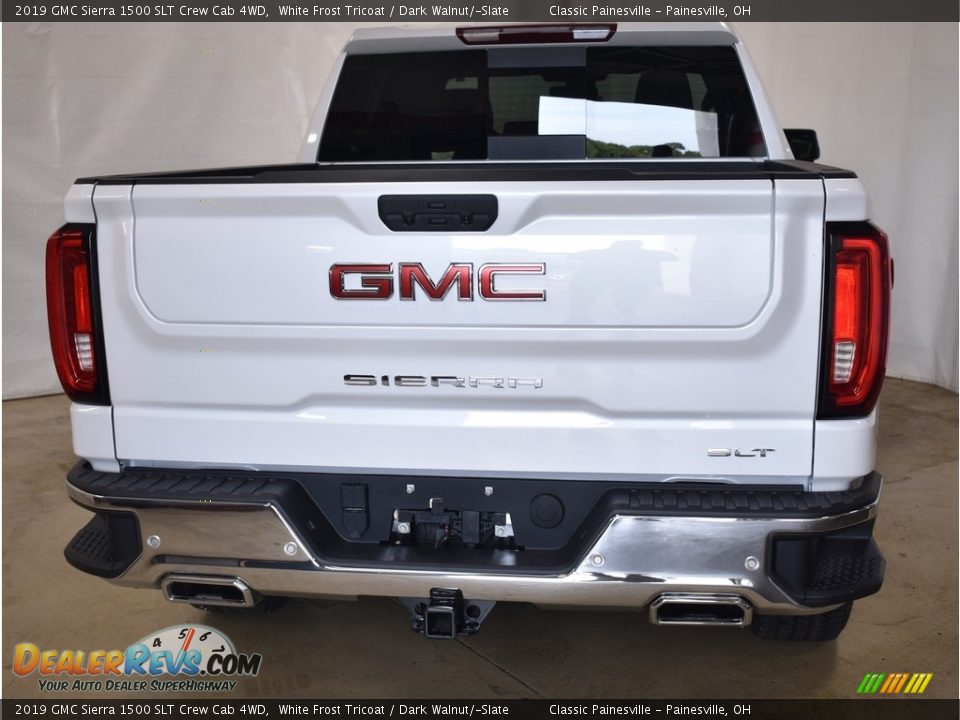 2019 GMC Sierra 1500 SLT Crew Cab 4WD White Frost Tricoat / Dark Walnut/­Slate Photo #3