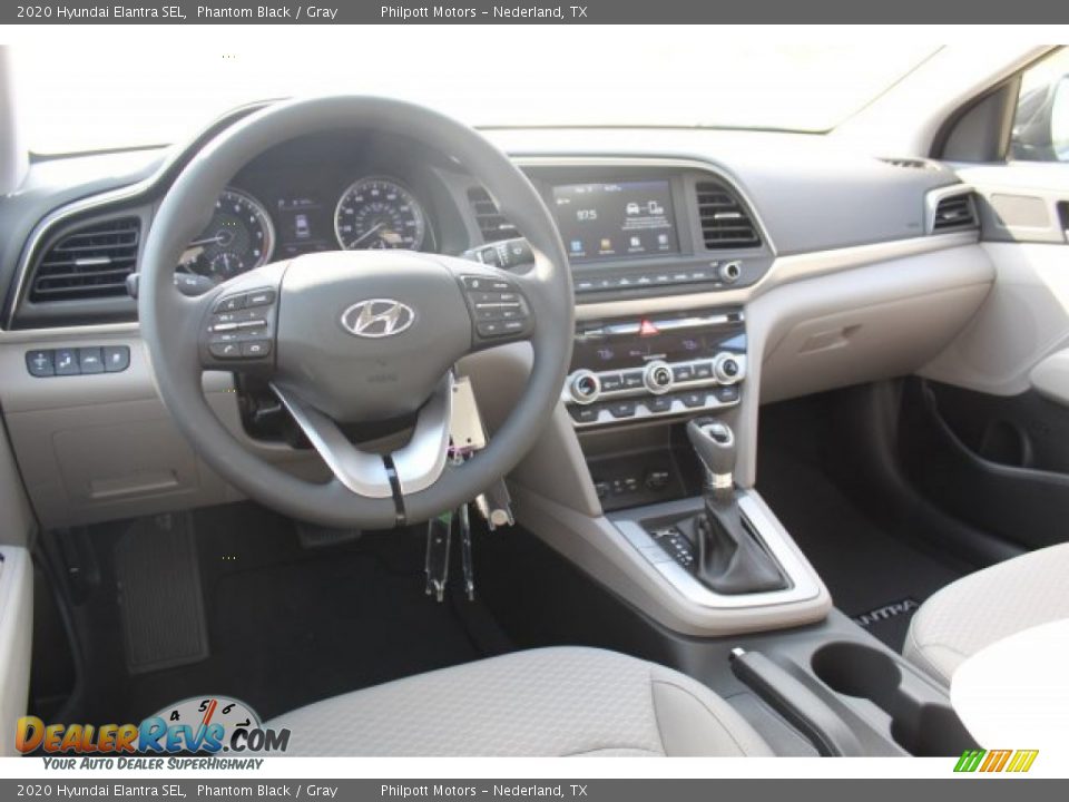 2020 Hyundai Elantra SEL Phantom Black / Gray Photo #20