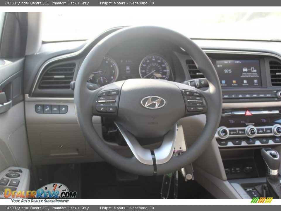 2020 Hyundai Elantra SEL Phantom Black / Gray Photo #21