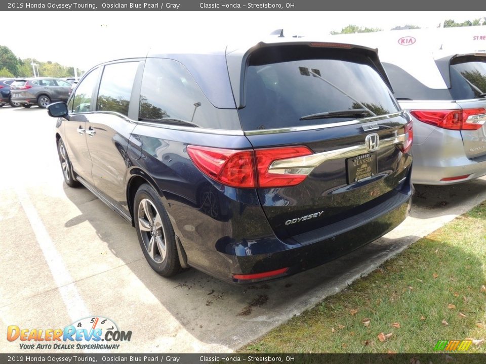 2019 Honda Odyssey Touring Obsidian Blue Pearl / Gray Photo #6