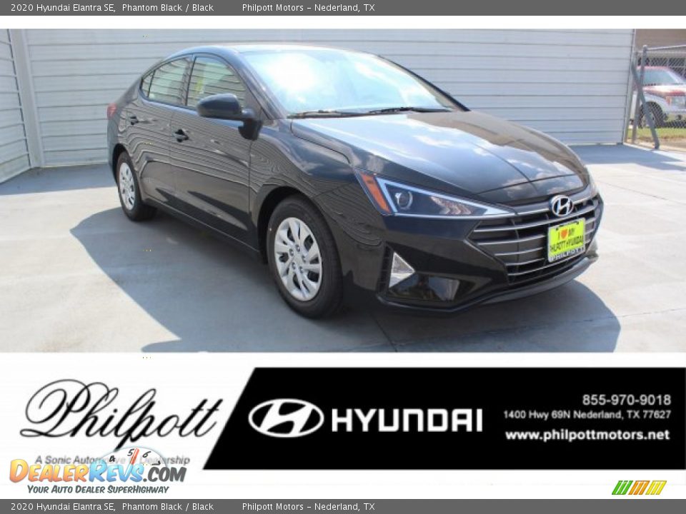 2020 Hyundai Elantra SE Phantom Black / Black Photo #1