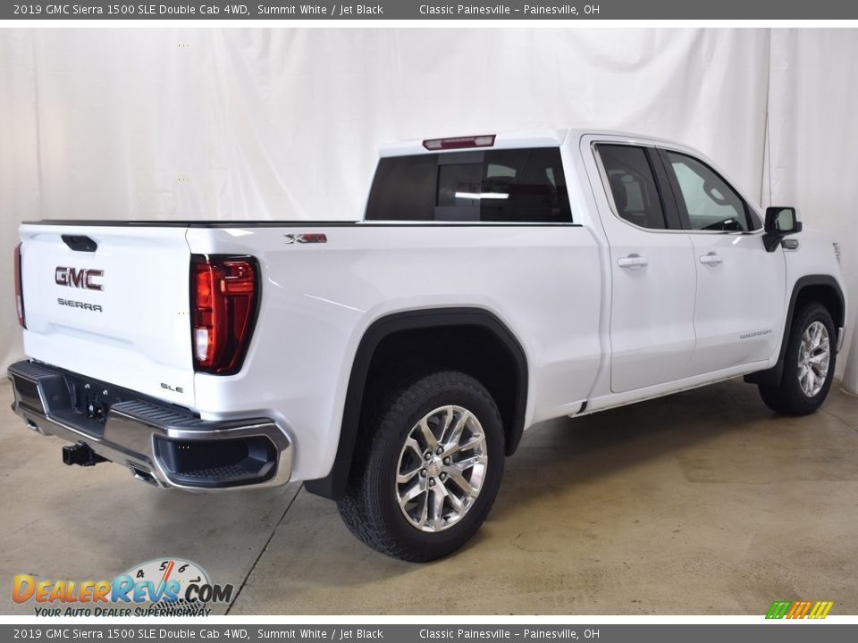 2019 GMC Sierra 1500 SLE Double Cab 4WD Summit White / Jet Black Photo #2