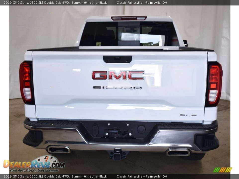 2019 GMC Sierra 1500 SLE Double Cab 4WD Summit White / Jet Black Photo #3