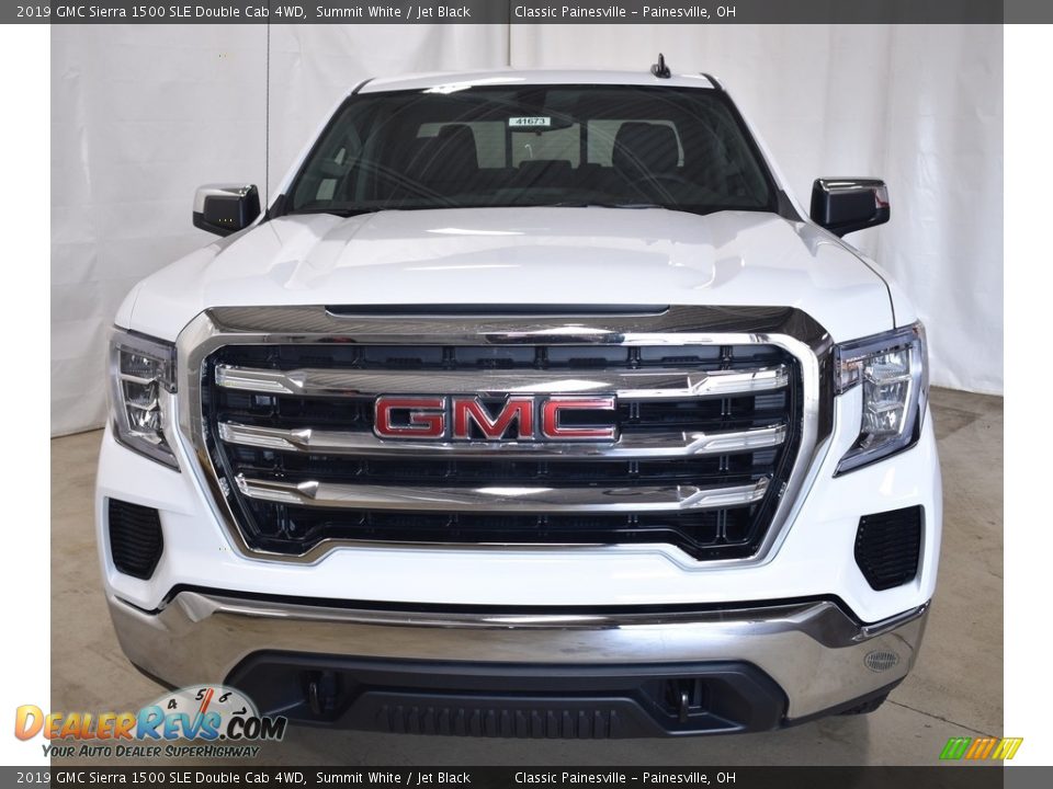 2019 GMC Sierra 1500 SLE Double Cab 4WD Summit White / Jet Black Photo #4