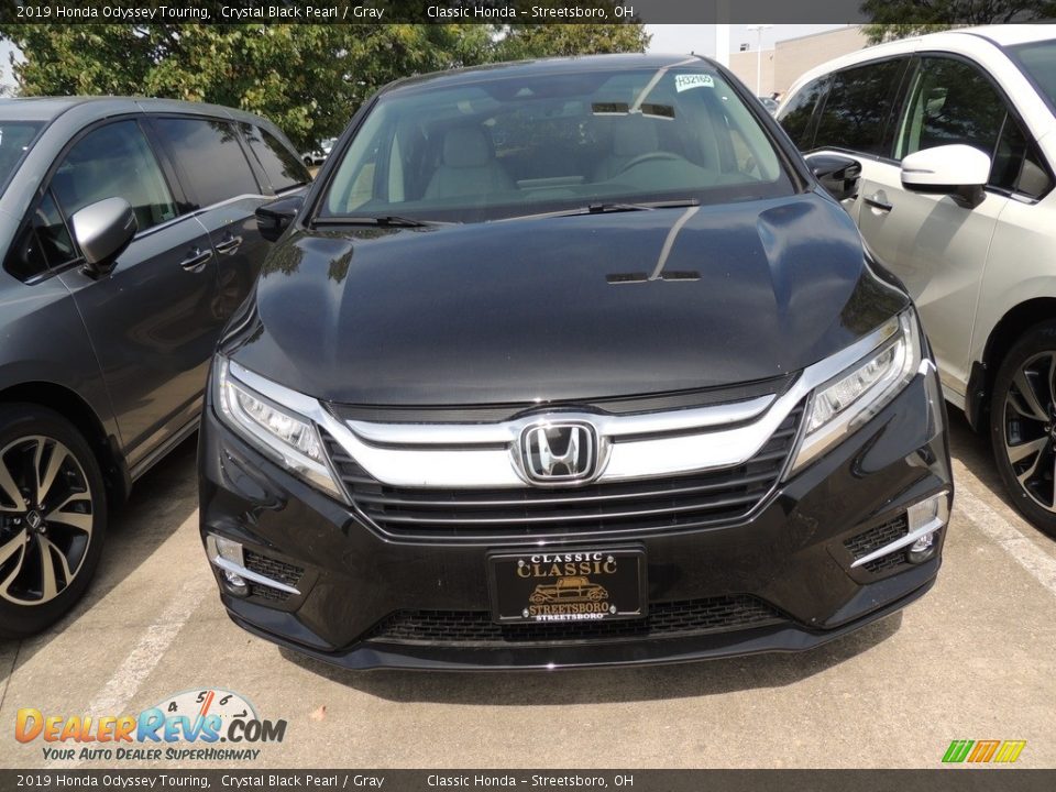 2019 Honda Odyssey Touring Crystal Black Pearl / Gray Photo #2