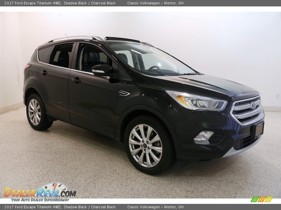 2017 Ford Escape Titanium 4WD Shadow Black / Charcoal Black Photo #1