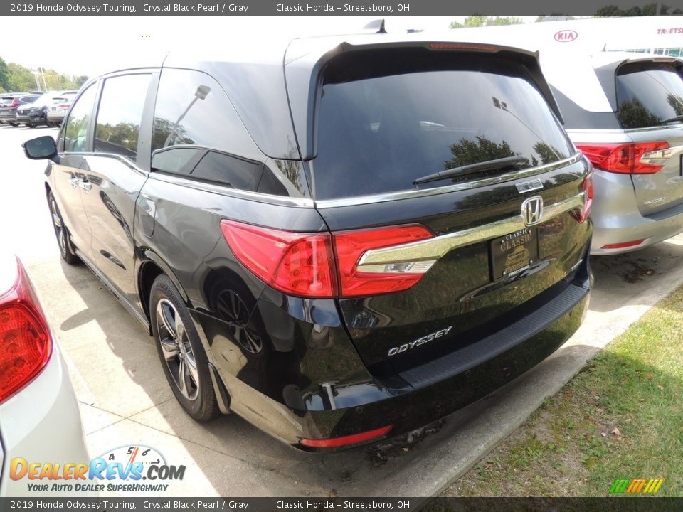 2019 Honda Odyssey Touring Crystal Black Pearl / Gray Photo #6