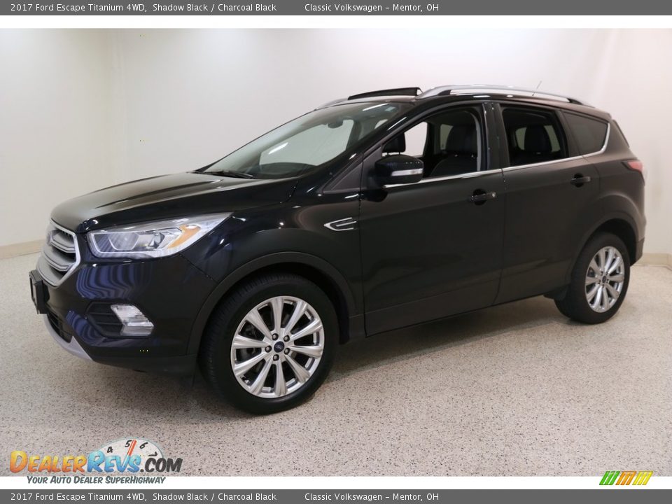 2017 Ford Escape Titanium 4WD Shadow Black / Charcoal Black Photo #3