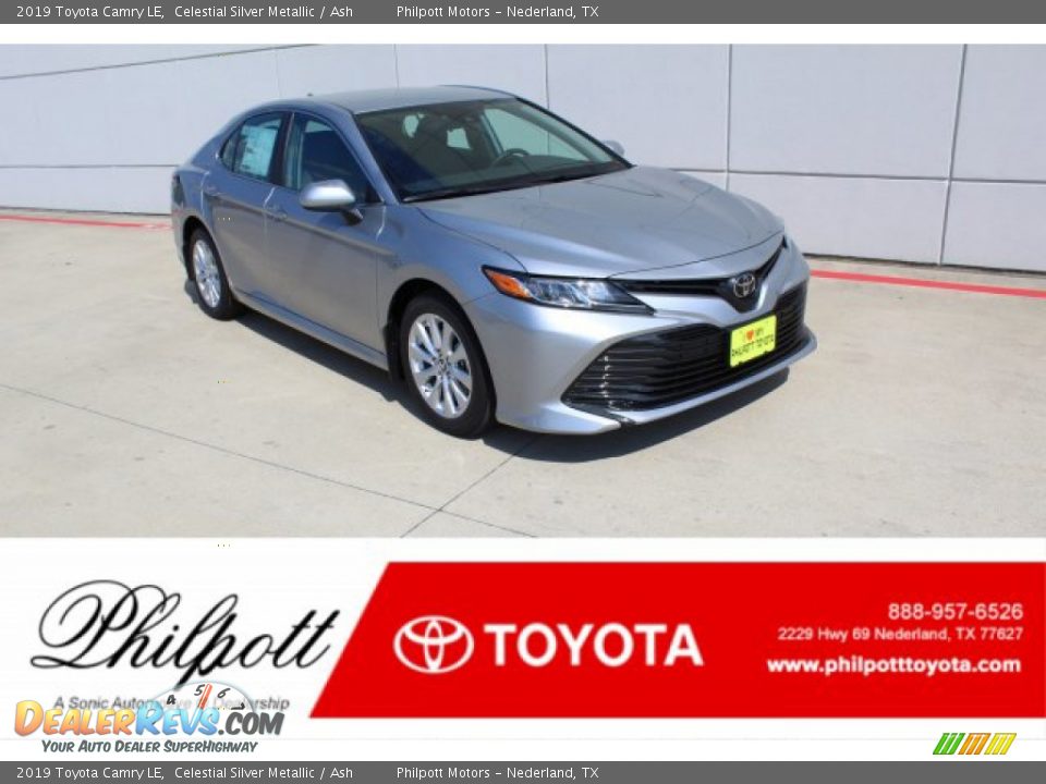 2019 Toyota Camry LE Celestial Silver Metallic / Ash Photo #1