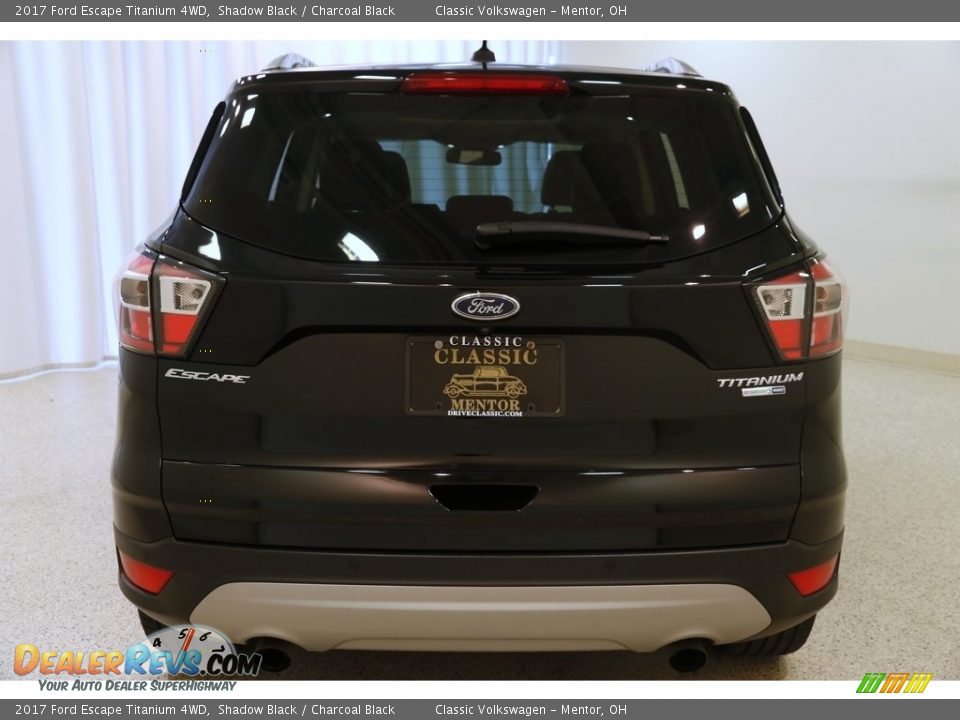 2017 Ford Escape Titanium 4WD Shadow Black / Charcoal Black Photo #21