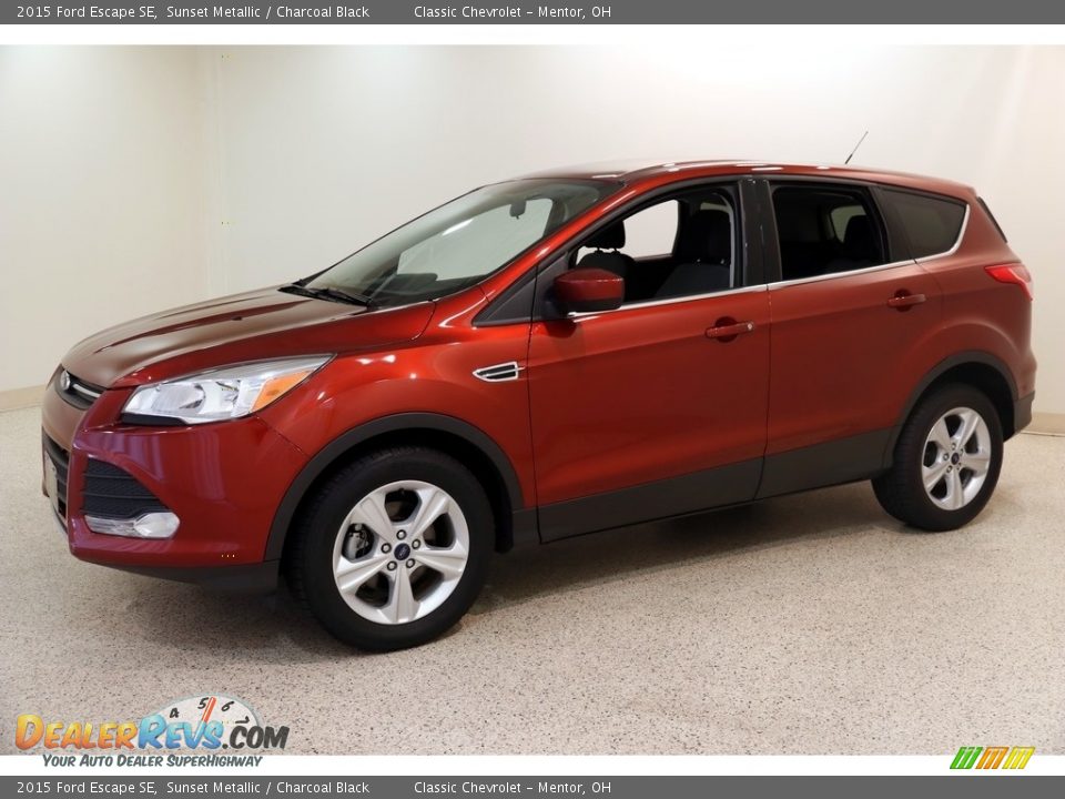 2015 Ford Escape SE Sunset Metallic / Charcoal Black Photo #3