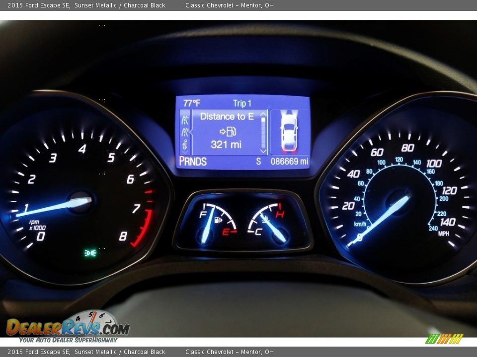 2015 Ford Escape SE Sunset Metallic / Charcoal Black Photo #8