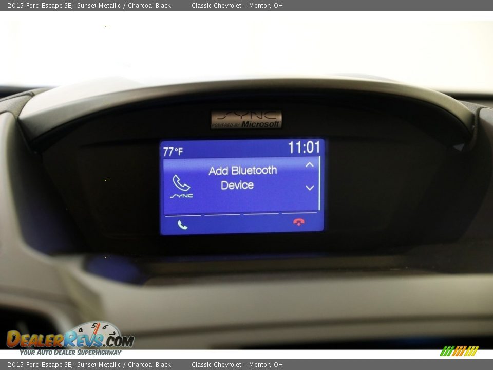 2015 Ford Escape SE Sunset Metallic / Charcoal Black Photo #11