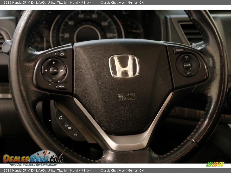 2013 Honda CR-V EX-L AWD Urban Titanium Metallic / Black Photo #7