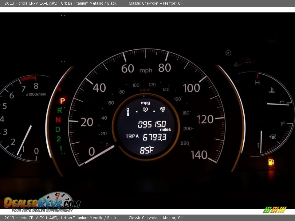 2013 Honda CR-V EX-L AWD Urban Titanium Metallic / Black Photo #8