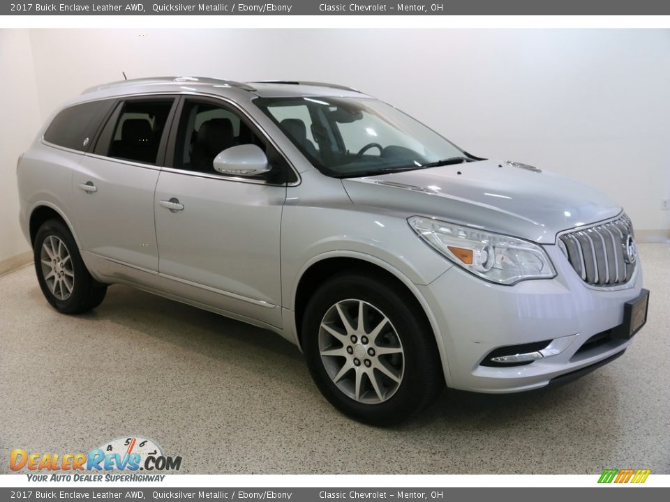 2017 Buick Enclave Leather AWD Quicksilver Metallic / Ebony/Ebony Photo #1