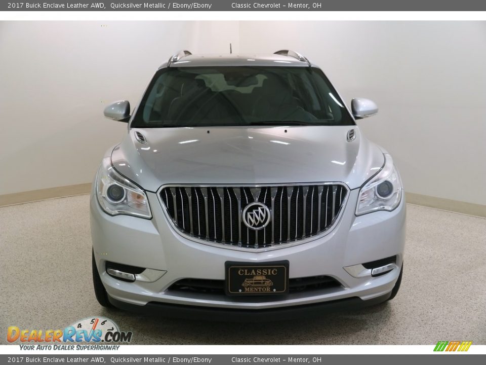 2017 Buick Enclave Leather AWD Quicksilver Metallic / Ebony/Ebony Photo #2