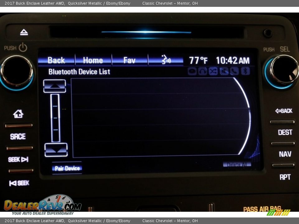 2017 Buick Enclave Leather AWD Quicksilver Metallic / Ebony/Ebony Photo #13