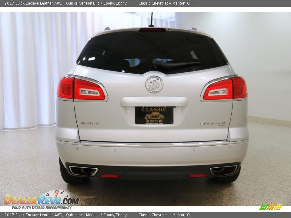 2017 Buick Enclave Leather AWD Quicksilver Metallic / Ebony/Ebony Photo #20