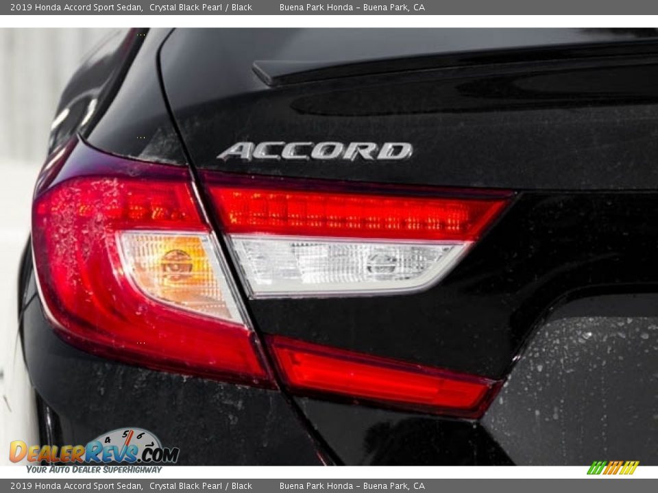 2019 Honda Accord Sport Sedan Crystal Black Pearl / Black Photo #7