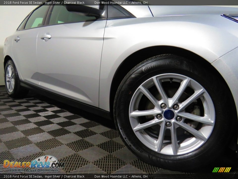 2018 Ford Focus SE Sedan Ingot Silver / Charcoal Black Photo #4