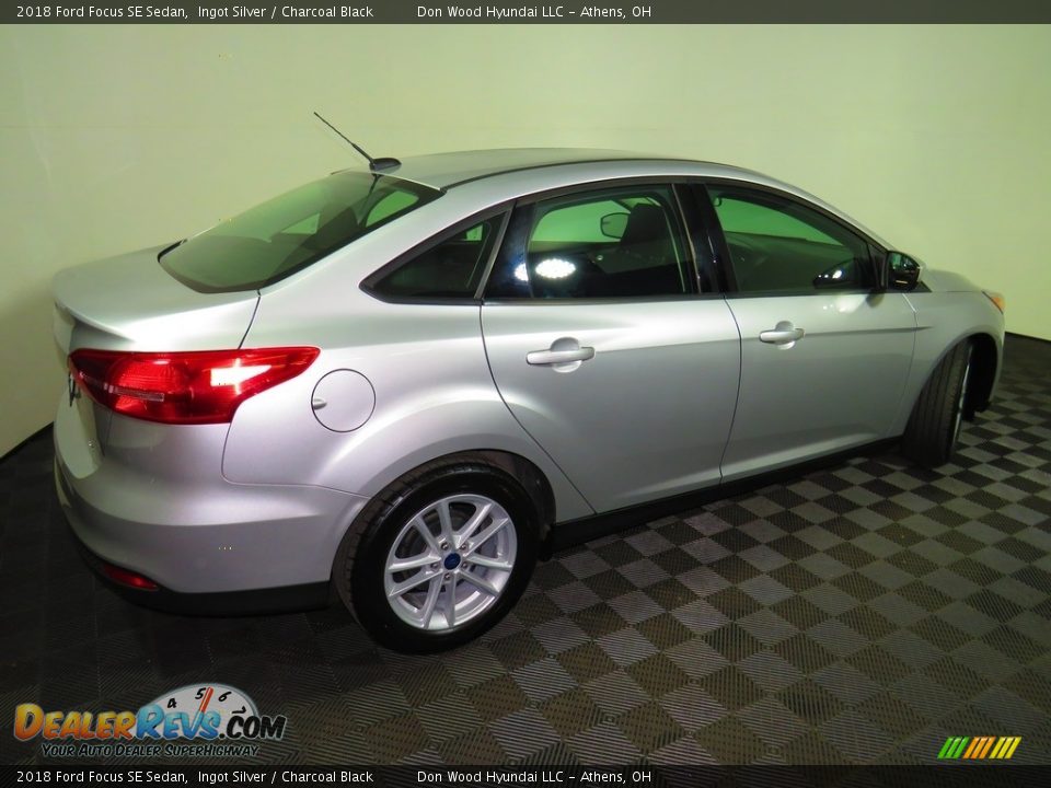 2018 Ford Focus SE Sedan Ingot Silver / Charcoal Black Photo #14