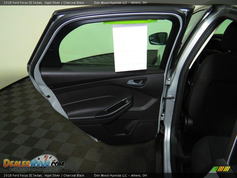 2018 Ford Focus SE Sedan Ingot Silver / Charcoal Black Photo #22