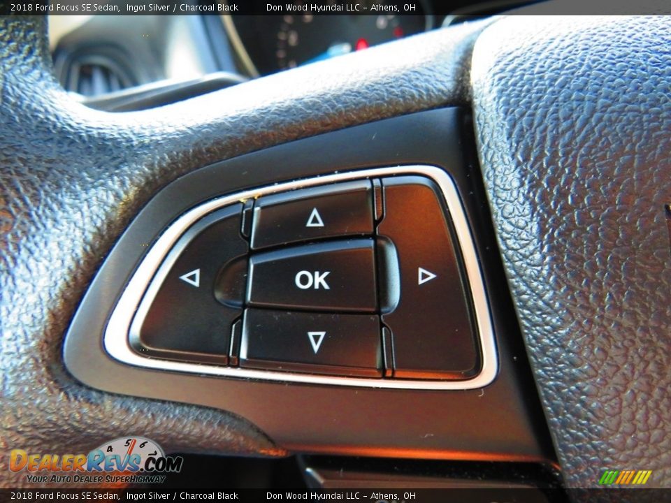 2018 Ford Focus SE Sedan Ingot Silver / Charcoal Black Photo #34