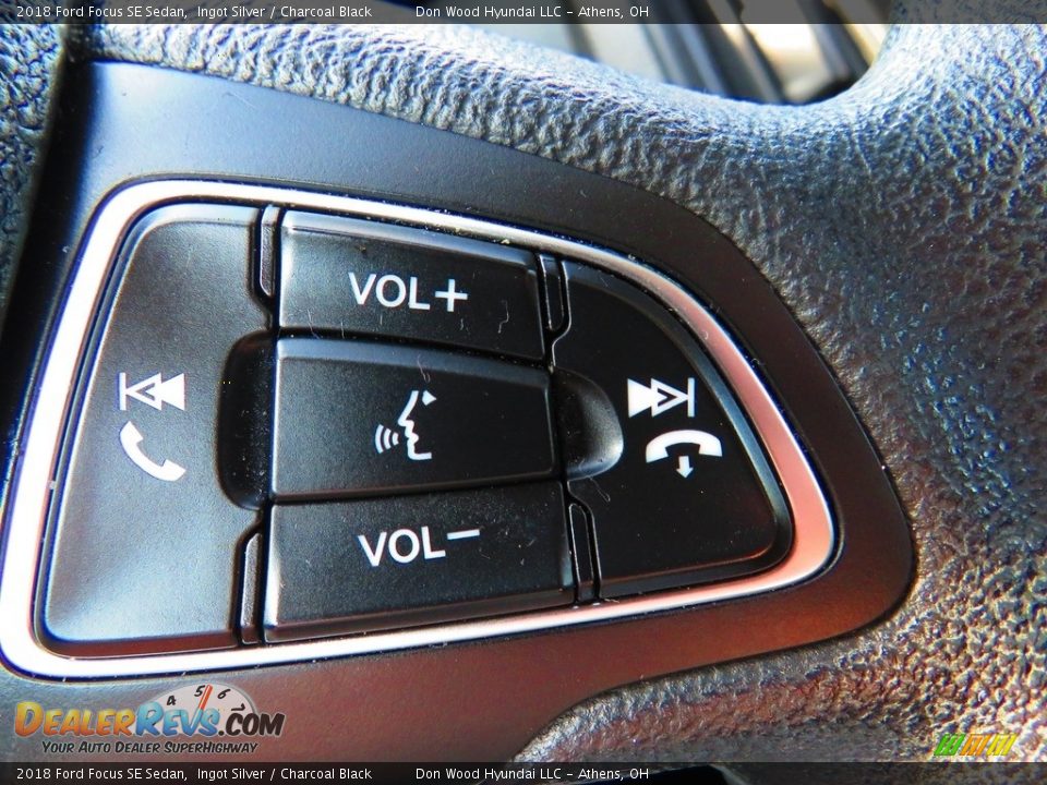 2018 Ford Focus SE Sedan Ingot Silver / Charcoal Black Photo #36