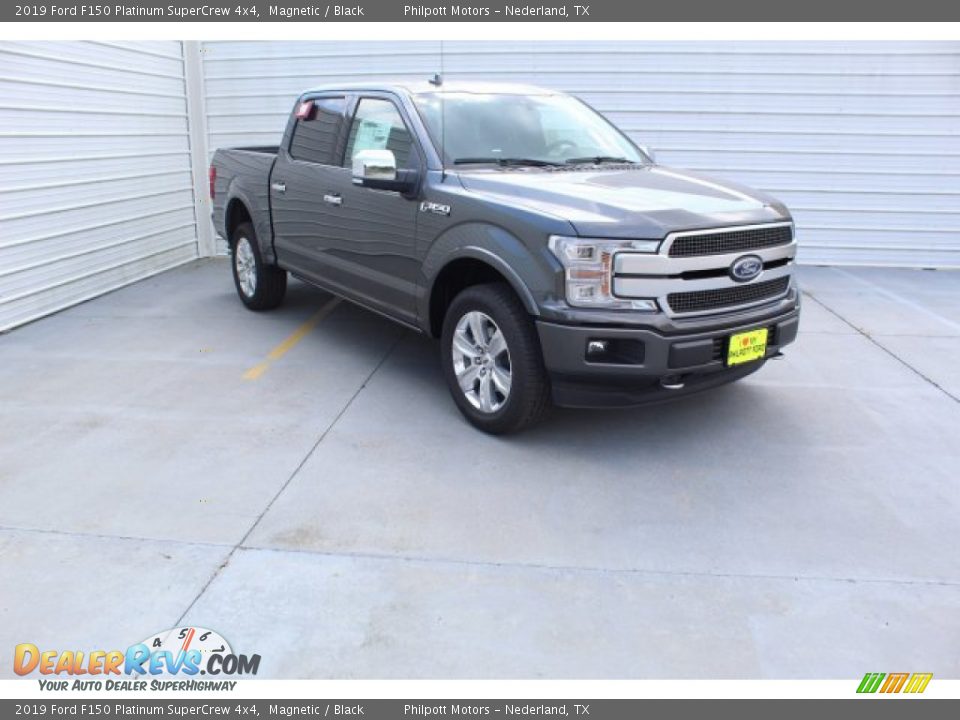 2019 Ford F150 Platinum SuperCrew 4x4 Magnetic / Black Photo #2