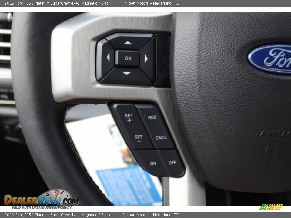 2019 Ford F150 Platinum SuperCrew 4x4 Steering Wheel Photo #14
