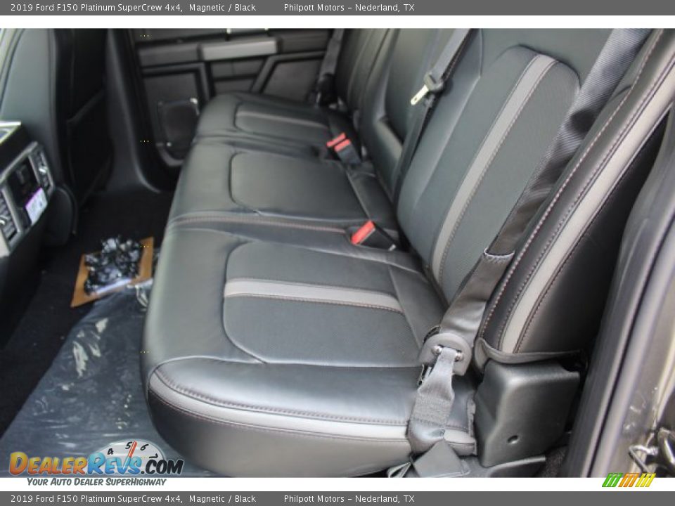 Rear Seat of 2019 Ford F150 Platinum SuperCrew 4x4 Photo #23