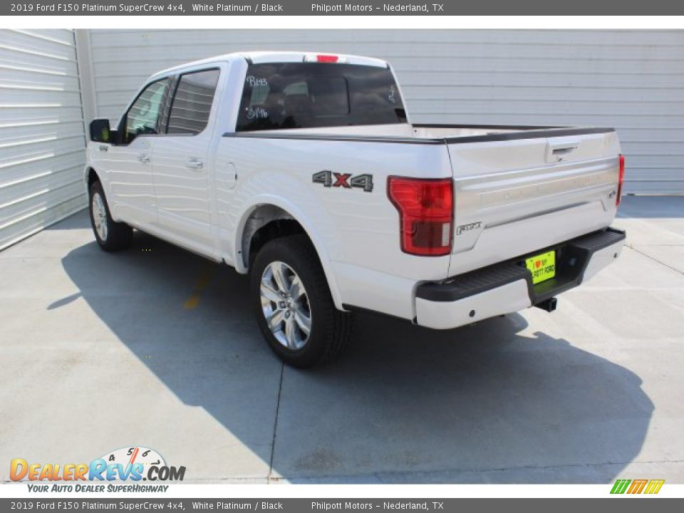 2019 Ford F150 Platinum SuperCrew 4x4 White Platinum / Black Photo #6