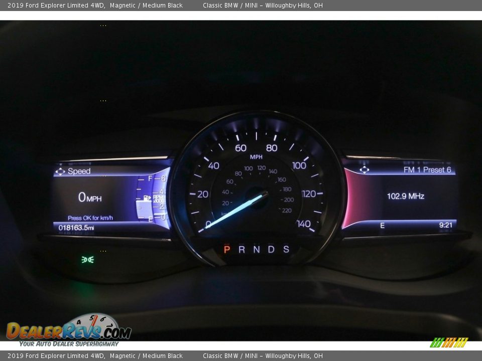 2019 Ford Explorer Limited 4WD Magnetic / Medium Black Photo #9