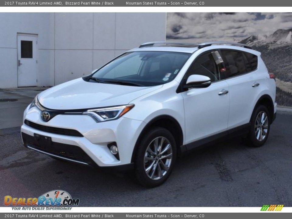 2017 Toyota RAV4 Limited AWD Blizzard Pearl White / Black Photo #2