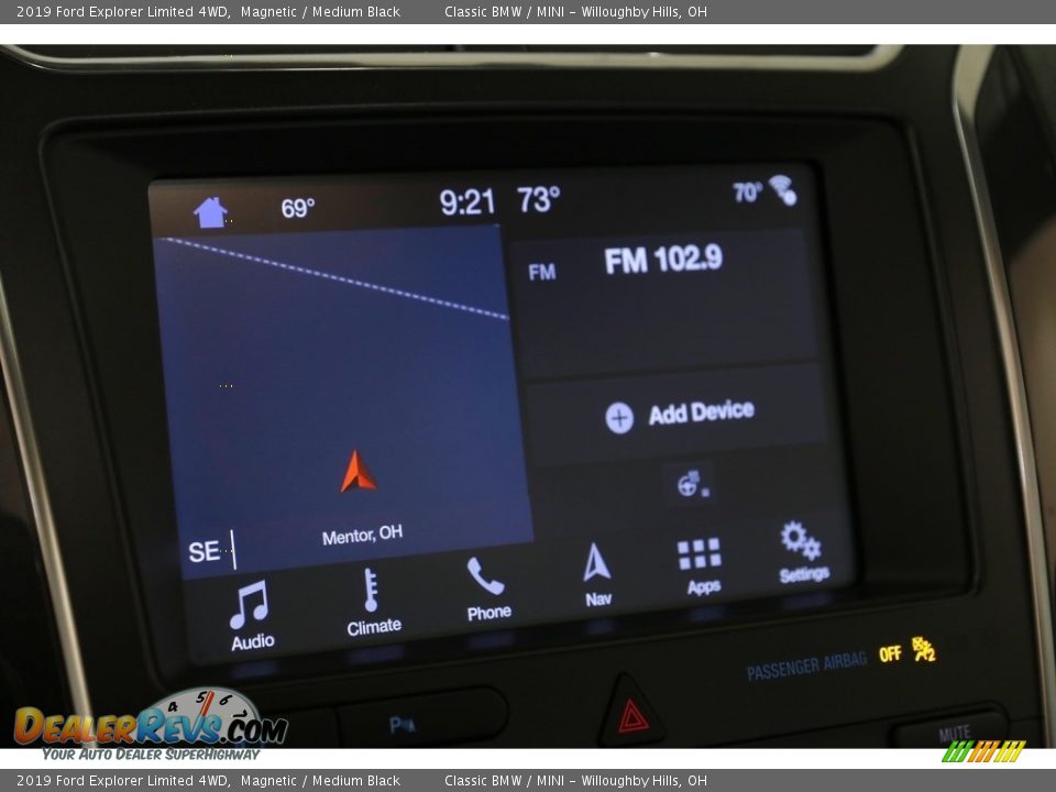 2019 Ford Explorer Limited 4WD Magnetic / Medium Black Photo #11