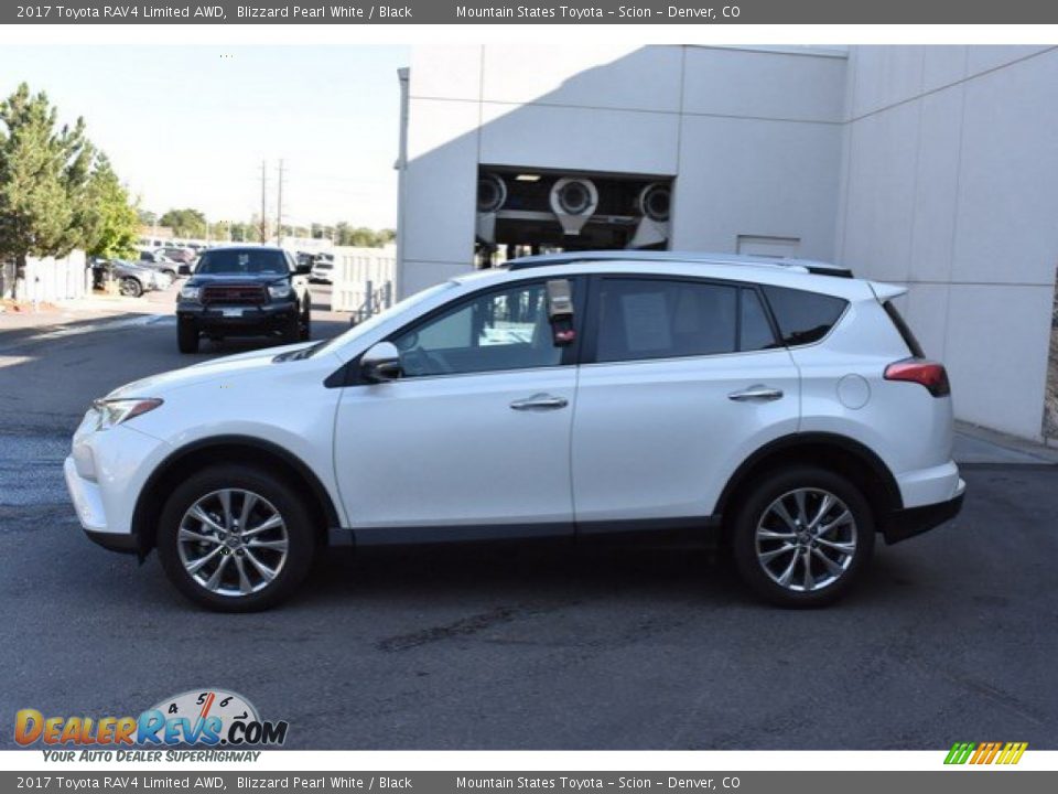 2017 Toyota RAV4 Limited AWD Blizzard Pearl White / Black Photo #3