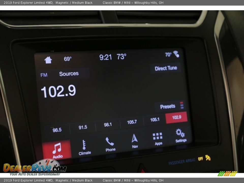 2019 Ford Explorer Limited 4WD Magnetic / Medium Black Photo #12