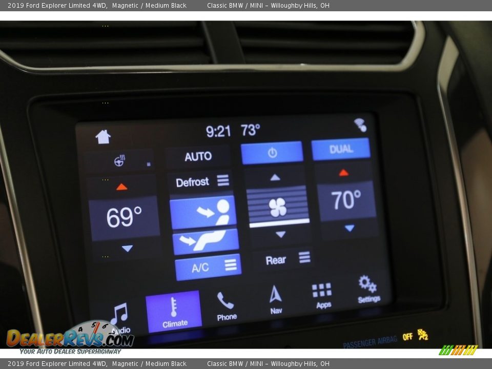 2019 Ford Explorer Limited 4WD Magnetic / Medium Black Photo #13