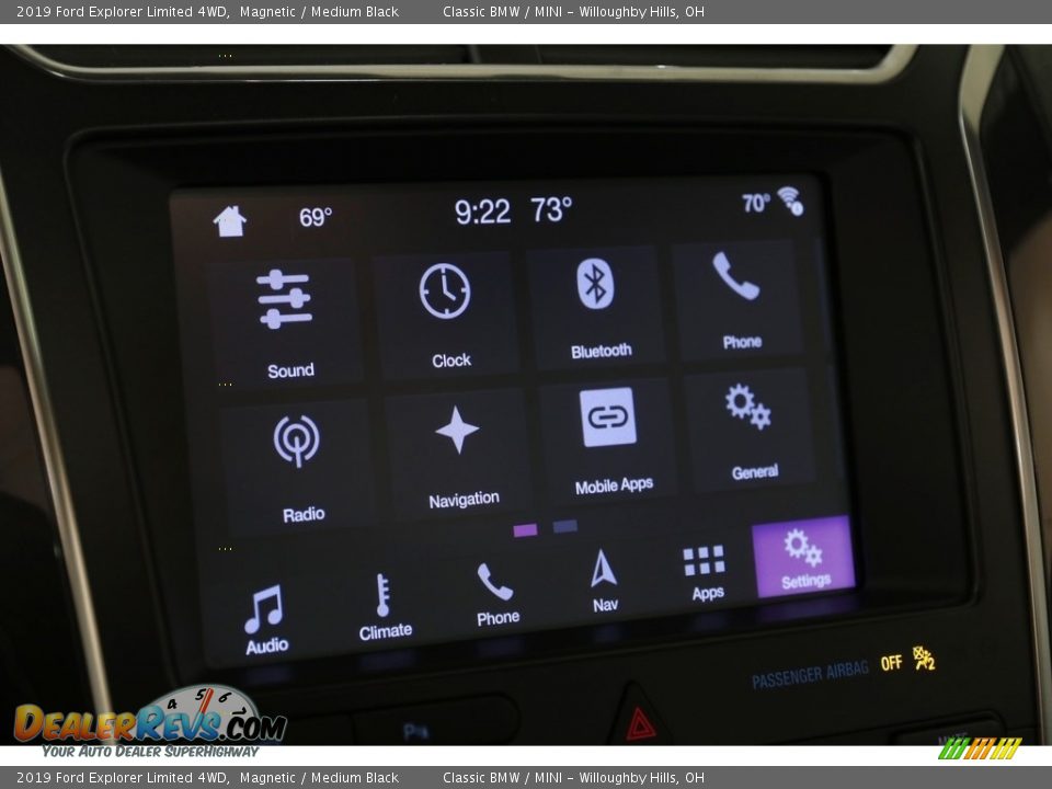 2019 Ford Explorer Limited 4WD Magnetic / Medium Black Photo #17