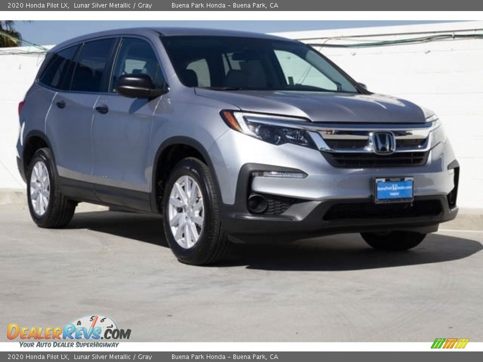 2020 Honda Pilot LX Lunar Silver Metallic / Gray Photo #1