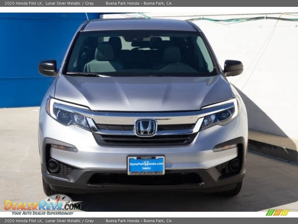 2020 Honda Pilot LX Lunar Silver Metallic / Gray Photo #3