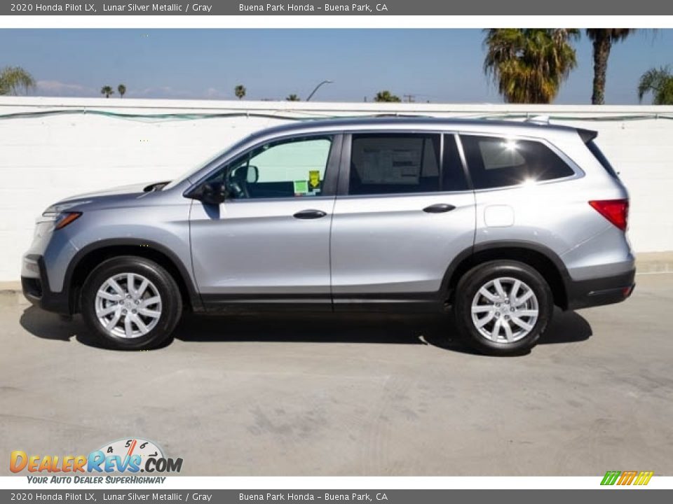 2020 Honda Pilot LX Lunar Silver Metallic / Gray Photo #4